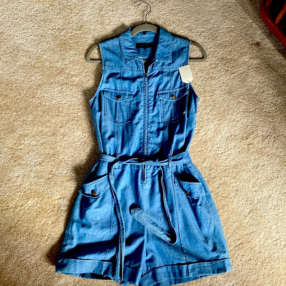 Rag & Bone Denim shorts playsuit size 8